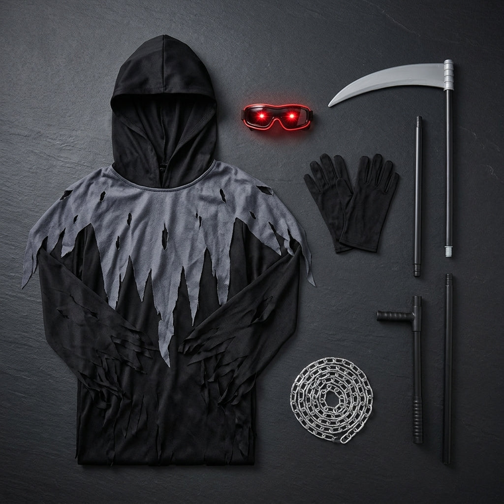 Shadow of Death Grim Reaper 6-Piece Set Flat Lay