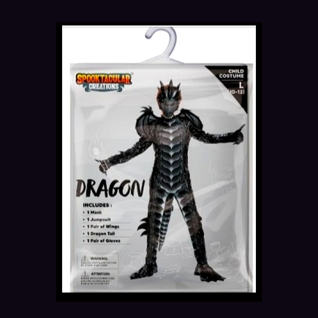 Night Fury Kids Shadow Dragon Deluxe Retail Garment Bag Packaging